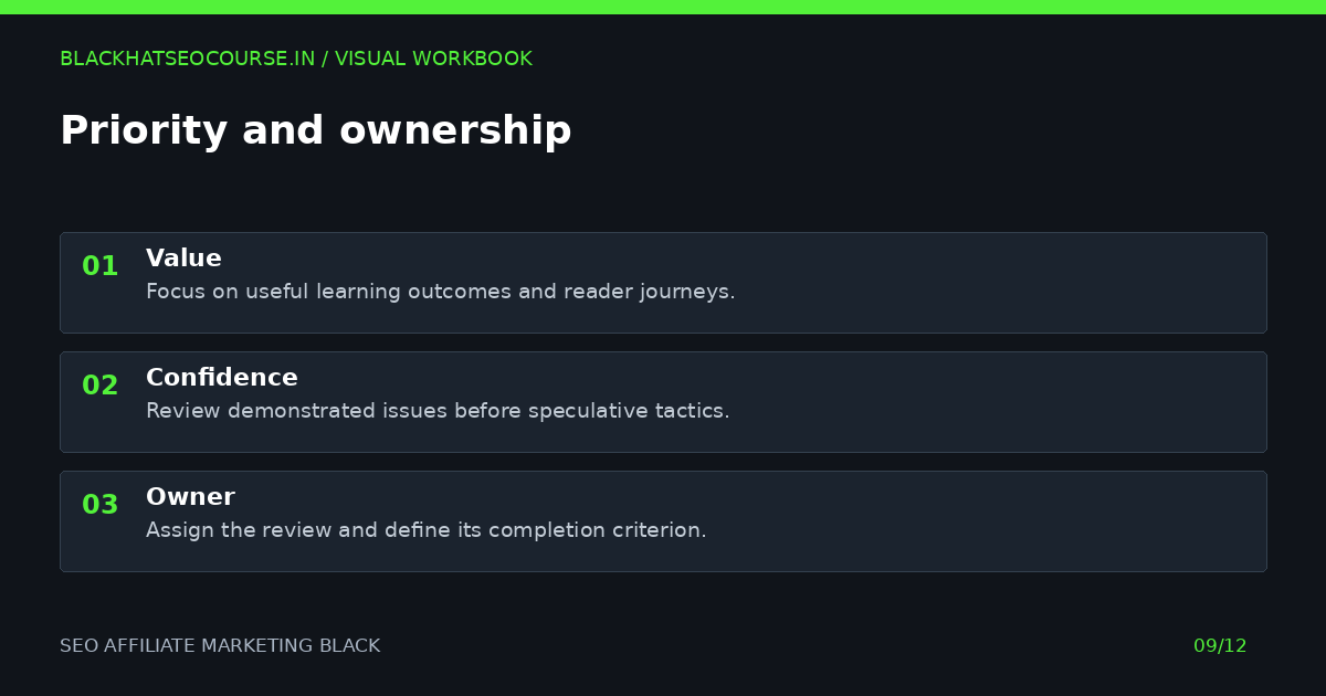 Seo affiliate marketing black: priority and ownership